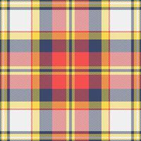 Classic plaid pattern with vibrant colors. Versatile design for fashion, textiles, backgrounds, or graphic elements. Evokes tradition, warmth, style. vector