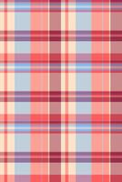 Magazine fabric textile, handsome plaid pattern check. Yard seamless tartan texture background in red and pastel colors. vector