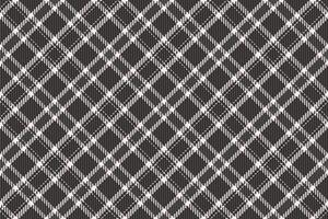 Stylish black and white plaid pattern. Perfect for textile design, website backgrounds, or fashion projects. This seamless texture evokes a sense of classic elegance and sophistication. vector