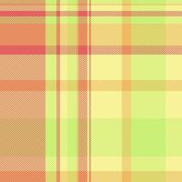 Vibrant pastel plaid pattern in cheerful orange, yellow, and lime green hues. Perfect for textile design, fashion, branding, or website backgrounds. Evokes feelings of warmth, spring, and optimism. vector
