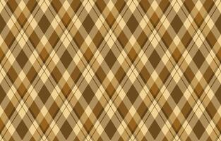 Elegant diagonal plaid pattern in warm earth tones. Perfect for autumnal designs, fall fashion, rustic backgrounds, or textile projects. vector