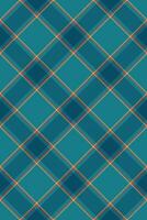 Vibrant teal and navy plaid pattern. A timeless design perfect for textile projects, website backgrounds, or stylish apparel. vector
