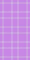 Classy textile fabric pattern, fibre texture seamless check. Formal plaid tartan background in purple and light colors. vector