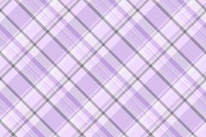 Elegant lilac and white diagonal plaid pattern. Perfect for textile design, website backgrounds, or crafting projects. This soft, subtle texture evokes feelings of serenity and sophistication. vector