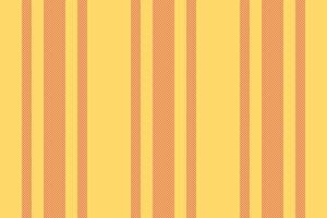 Sensual stripe texture fabric, front lines pattern background. Idea textile vertical seamless in amber and red colors. vector