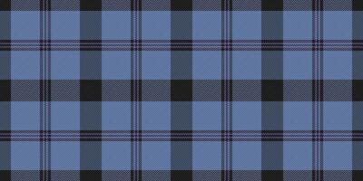Elegant seamless blue and black plaid pattern. Perfect for textile design, website backgrounds, or apparel. This sophisticated texture evokes feelings of tradition and timeless style. vector