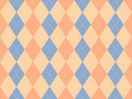Elegant pastel argyle pattern. Perfect for backgrounds, textiles, or website design. Subtle texture and soft color palette evoke feelings of sophistication and calm. vector