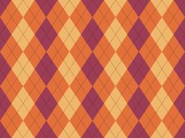 Vibrant autumnal argyle pattern. Perfect for fallthemed designs, textiles, or website backgrounds. The warm color palette evokes feelings of comfort and sophistication. vector