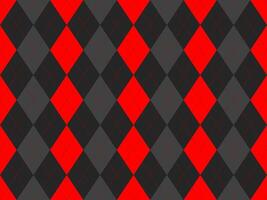 Stylish red and gray argyle diamond pattern. Perfect for backgrounds, textiles, fashion, or website design. Geometric and bold, this seamless texture offers a modern, classic feel. vector