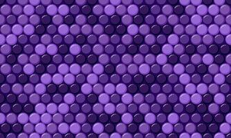Abstract purple circle pattern. Seamless texture of glossy spheres in gradient shades. Perfect for backgrounds, website design, or textile prints. Evokes a sense of depth and sophisticated elegance. vector