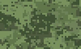 Abstract pixelated camouflage pattern in muted greens. Ideal for backgrounds, textures, or design elements needing a blend of concealment and modern aesthetics. vector