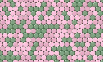 Abstract pastel pink and green circle pattern. Perfect for backgrounds, website design, or textile prints. vector