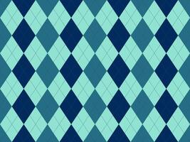 Elegant argyle pattern in cool teal and navy blue hues. Perfect for backgrounds, textiles, or website design. The subtle dashed lines add a touch of sophistication. vector