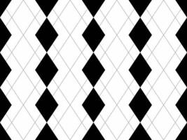 Stylish black and white argyle pattern. Geometric design ideal for backgrounds, textiles, or website design. Clean lines and simple elegance create a versatile, modern aesthetic. vector