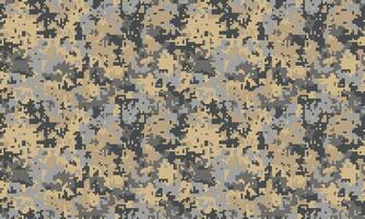 Abstract digital camouflage pattern in muted earth tones. Perfect for backgrounds, textures, or militaryoutdoor themed designs. Seamless repeat tileable texture for versatile applications. vector