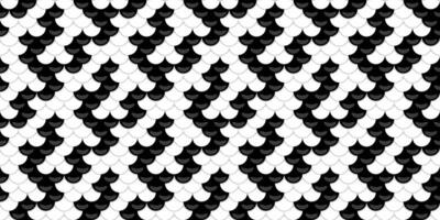 Abstract monochrome fish scale pattern. Elegant, geometric design perfect for backgrounds, textures, or website design. Represents scales, protection, or a modern aesthetic. vector