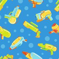 Water Gun Seamless Pattern, Entertainment Objects Design Element Can Be Used for Fabric, Website, Wallpaper illustration vector