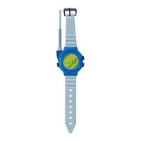 Modern Smart Watch Device with Radio Transmitter Flat Illustration vector