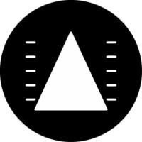 Pyramid Chart Representation Glyph Circle Inverted vector