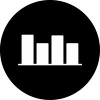 Bar Chart Data Visualization Glyph Circle Inverted vector