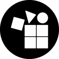 Unorganized Behavior Patterns Glyph Circle Inverted vector