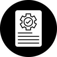 Data Content Standards Glyph Circle Inverted vector