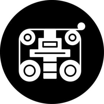 Laminated Object Creation Glyph Circle Inverted vector