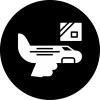 Item Product or Object Glyph Circle Inverted vector