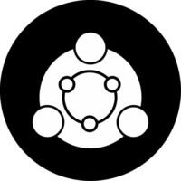 Enzyme Activity Measurement Glyph Circle Inverted vector