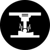 Selective Laser Sintering Glyph Circle Inverted vector