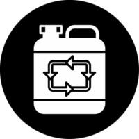 Bio Diesel Recycle Alternative Energy Glyph Circle Inverted vector