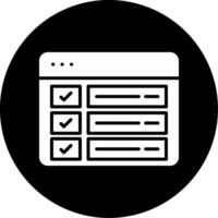 Project Status Overview Glyph Circle Inverted vector