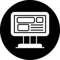 Goal Objective Achievement Glyph Circle Inverted vector