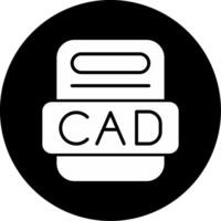 CAD Design Software Glyph Circle Inverted vector