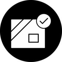 Unboxing Item Opening Glyph Circle Inverted vector