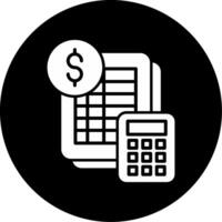 Seal Certificate Authentication Glyph Circle Inverted vector