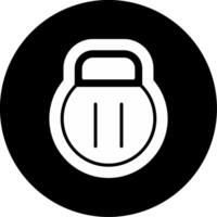 11 kg Kettlebell Glyph Circle Inverted vector