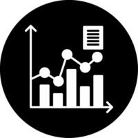 Statistical Analytics Data Glyph Circle Inverted vector