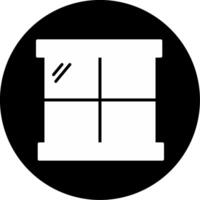 Window Transparent Opening Glyph Circle Inverted vector