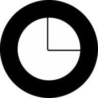 Pie Chart Graph Data Glyph Circle Inverted vector