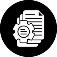 Metadata Management Tools Glyph Circle Inverted vector