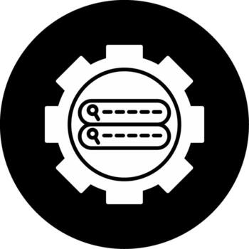 Boolean Search Functions Glyph Circle Inverted vector