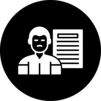 Incomplete Task Management Glyph Circle Inverted vector
