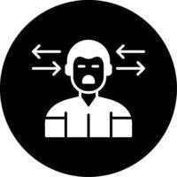 Opposite of Focused Glyph Circle Inverted vector