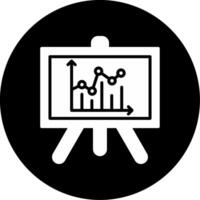 Presentation Slide Deck Glyph Circle Inverted vector