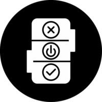 Smart House Key Digital Access Tool Glyph Circle Inverted vector