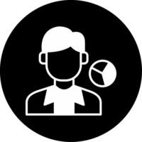 Self Growth Personal Development Glyph Circle Inverted vector