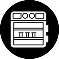 Incubator Neonatal Care Glyph Circle Inverted vector