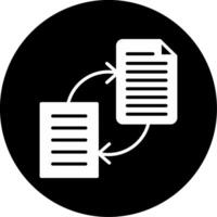 File Conversion Tools Glyph Circle Inverted vector