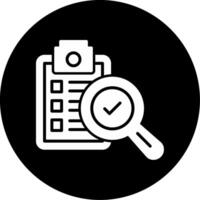 Proofing Document Process Glyph Circle Inverted vector